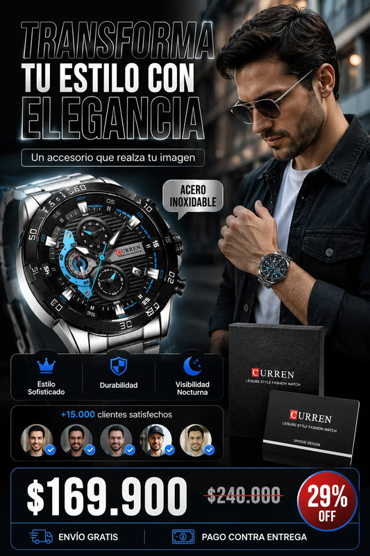 Reloj de Lujo Curren 8402 – El Regalo Perfecto para Hombre